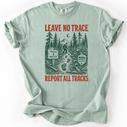 Vintage Bigfoot Leave No Trace Sasquatch - Premium Shirt