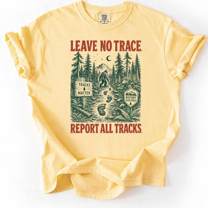 Vintage Bigfoot Leave No Trace Sasquatch - Premium Shirt