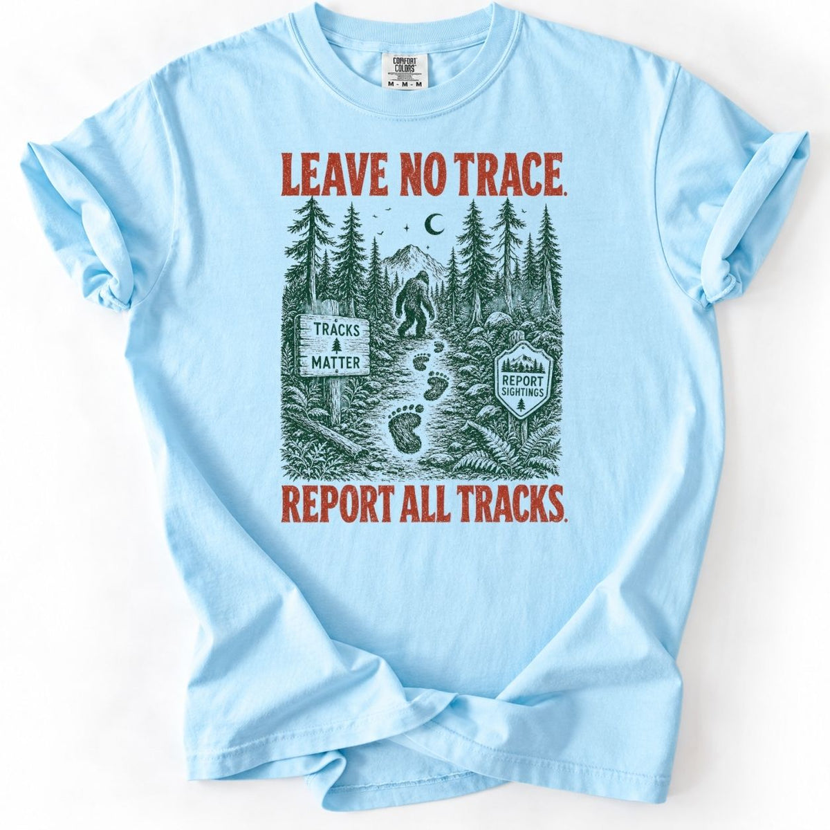 Vintage Bigfoot Leave No Trace Sasquatch - Premium Shirt
