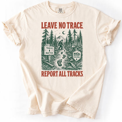 Vintage Bigfoot Leave No Trace Sasquatch - Premium Shirt