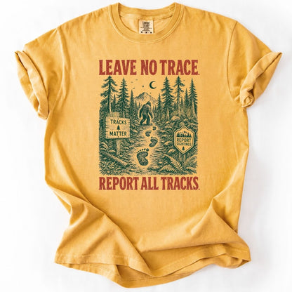 Vintage Bigfoot Leave No Trace Sasquatch - Premium Shirt