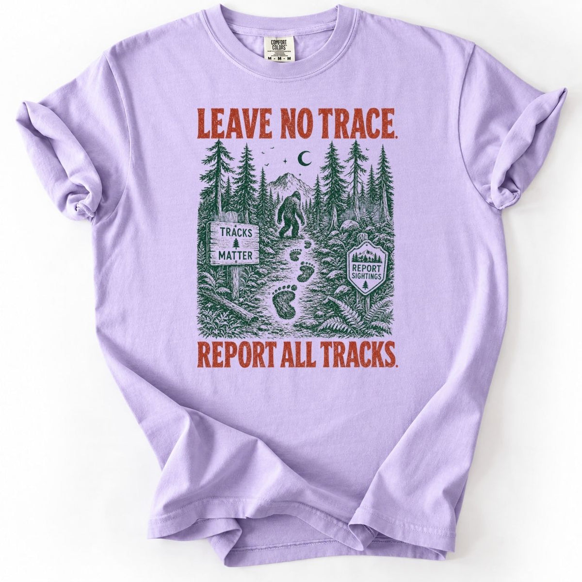 Vintage Bigfoot Leave No Trace Sasquatch - Premium Shirt